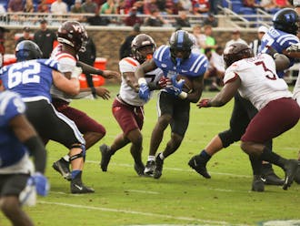 The Duke ground game, led by redshirt junior Jordan Waters, is averaging 203.8 yards per game. 