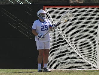 Senior Kelsey Duryea has been solid between the pipes for Duke as she leads a young team replacing six starters from last year’s Final Four squad.