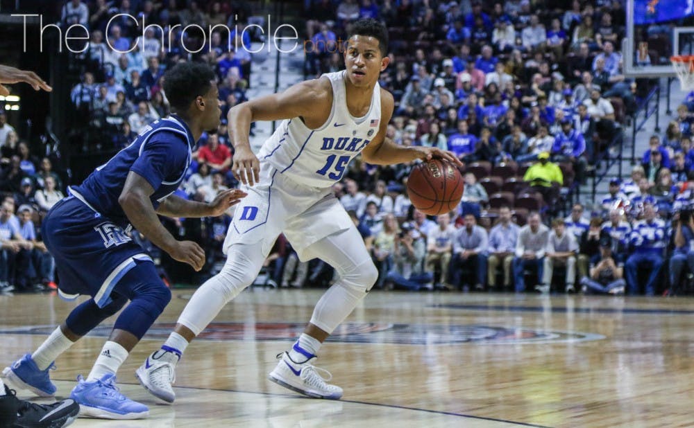 <p>Frank Jackson earned his first career start Sunday with Chase Jeter hobbled by an ankle injury.</p>