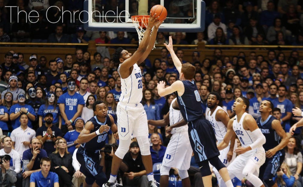 <p>Freshman Marques Bolden has averaged 9.0 minutes per contest in his three games so far this season but is still working his way back from a lower-leg injury.&nbsp;</p>