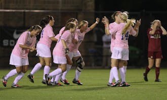 Laura Weinberg scored two goals in less than two minutes in the first half, and Duke upset No. 9 Boston College.