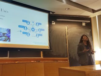 Joanne Kim presenting at “Ethical Artificial Intelligence.”