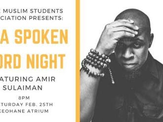 The Muslim Student Association's spoken word night featured special guest Amir Sulaiman.&nbsp;