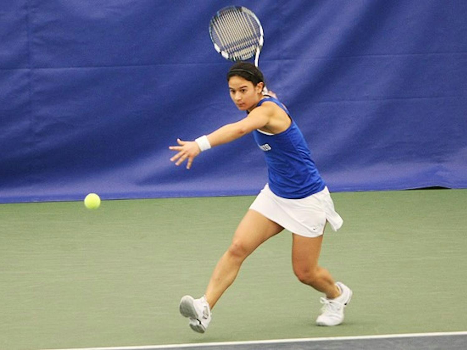 Junior Hanna Mar, who is currently ranked 25th nationally, boasts a 7-5 singles record in dual matches this season.