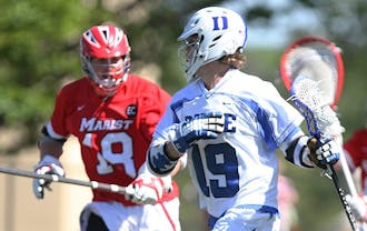 Sophomore Christian Walsh scored or assisted on all five goals in the Blue Devils’ decisive run against the Tar Heels Sunday afternoon.