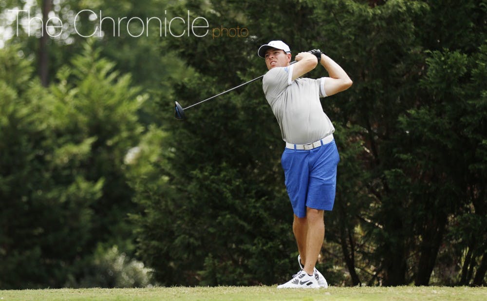 <p>The No. 19&nbsp;Blue Devils held off South Florida to finish in third place, 28 strokes behind the first-place host N.C. State.</p>