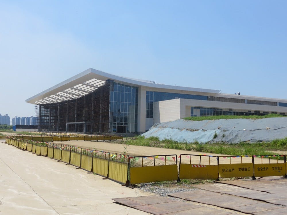 The Duke Kunshan University academic building is still under construction, but admins expect it will be ready for students to arrive Fall 2014.