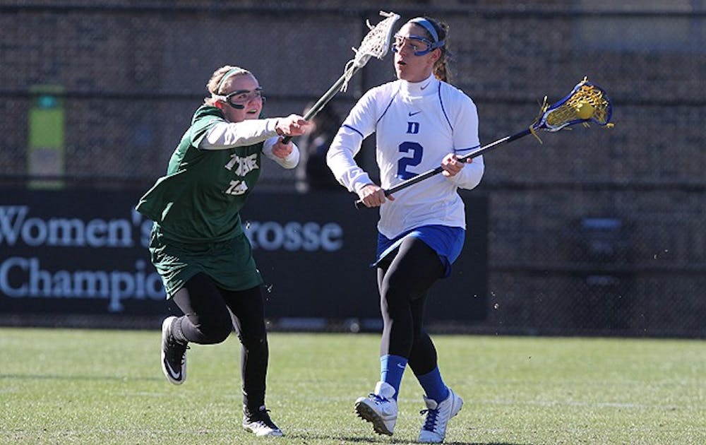 Makenzie Hommel has stepped up to lead Duke’s attack this season with 13 goals in four games.