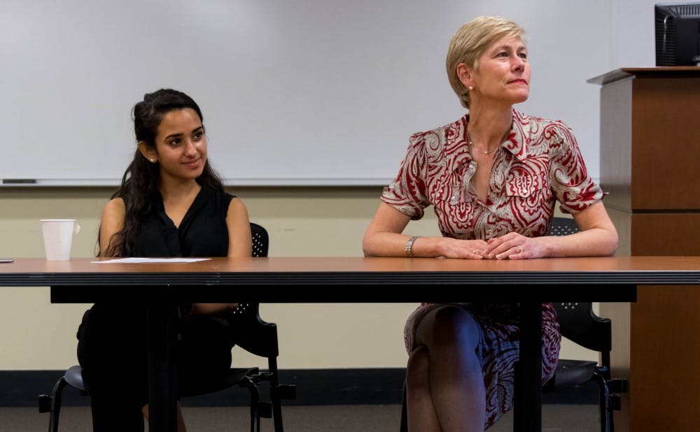 <p>Former U.S. Senate Candidate Deborah Ross discussed getting involved in politics during a Tuesday evening event.&nbsp;</p>
