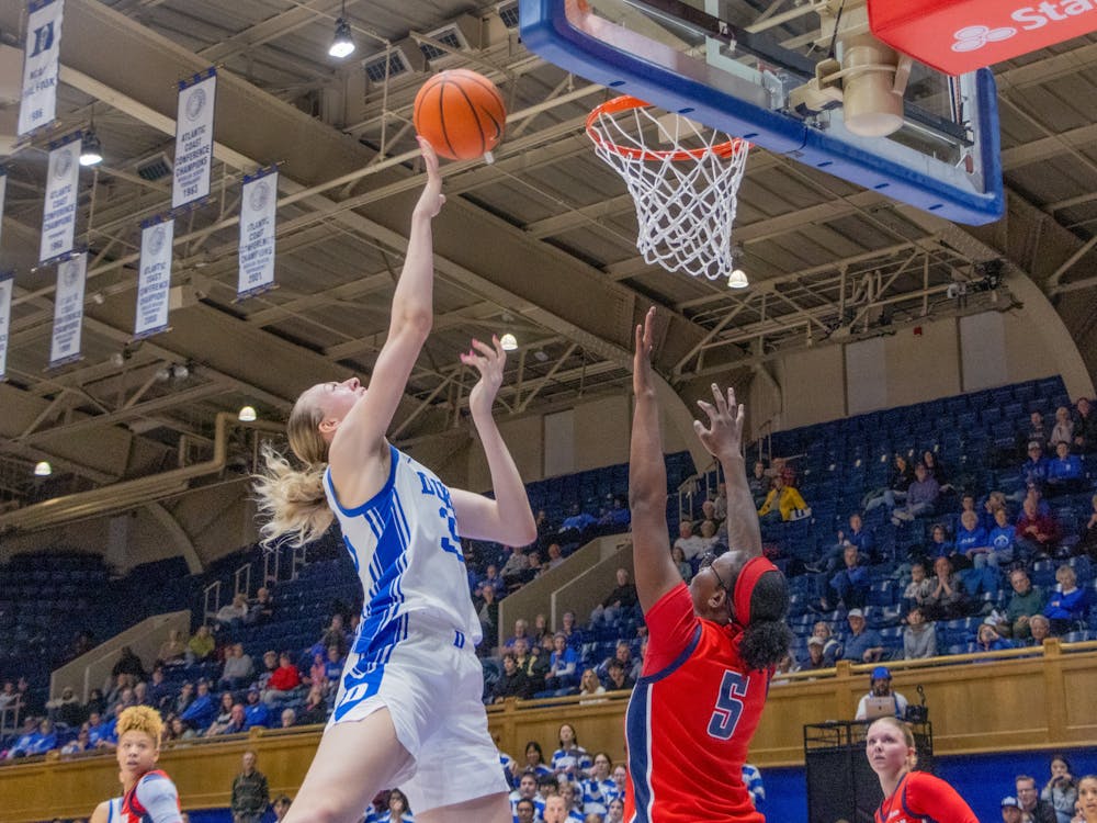 Toby Fournier goes up for the finish against Dayton. 