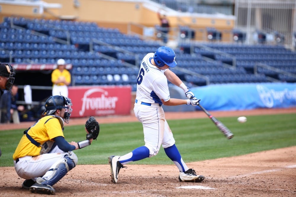 <p>Sophomore Jack Labosky racked up eight RBIs&mdash;including two three-run homers&mdash;in the second game of this weekend's three-game series with Georgia Tech.</p>