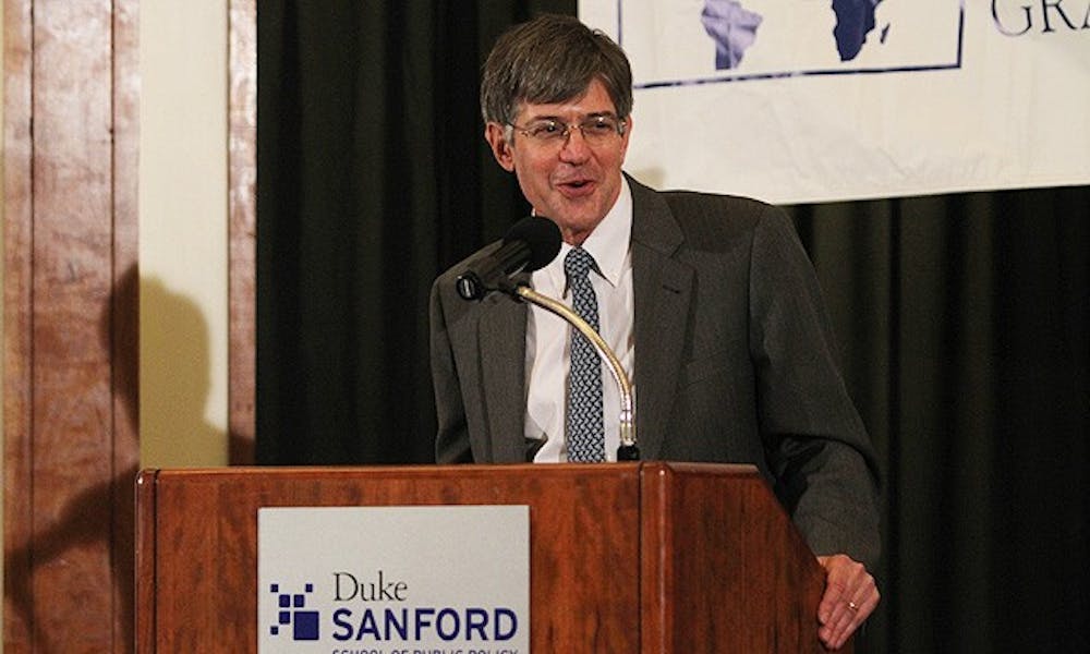 Deputy Secretary of State James Steinberg spoke on international relations at the Sanford School of Public Policy Monday.
