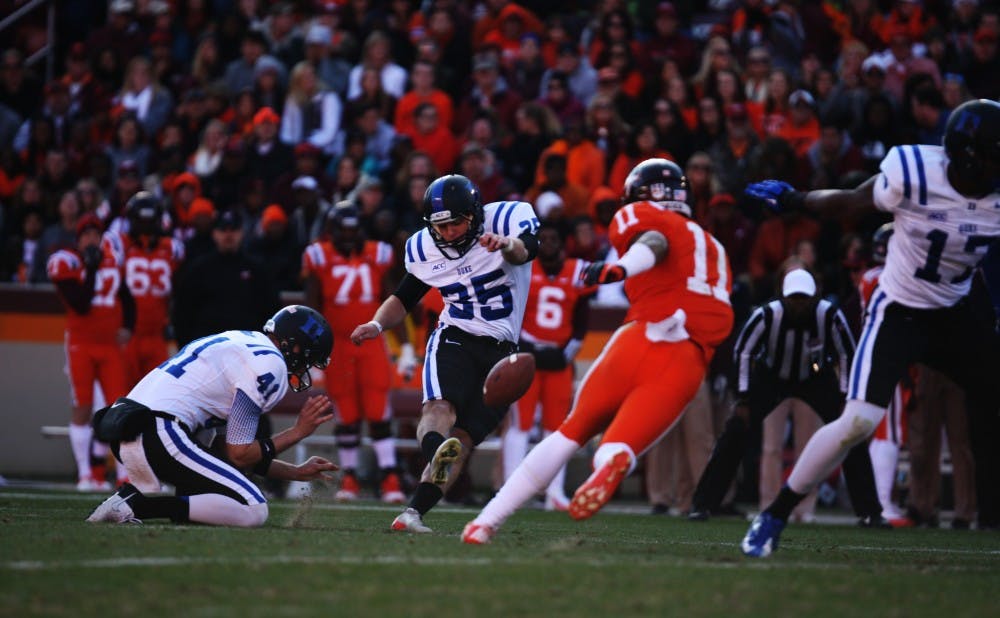 Ross Martin nailed two 50-yard field goals in a win against Virginia Tech and Duke received two votes in the AP top 25.