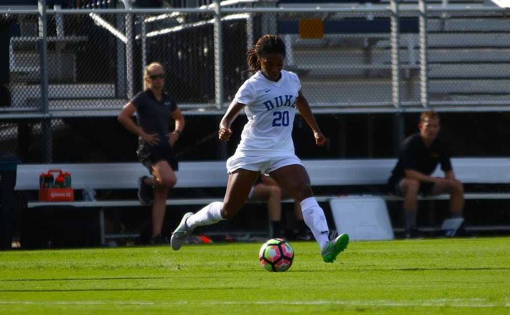Redshirt senior Mia Gyau played 104 minutes Sunday despite coming into the 2020 campaign with three consecutive season-ending injuries under her belt.