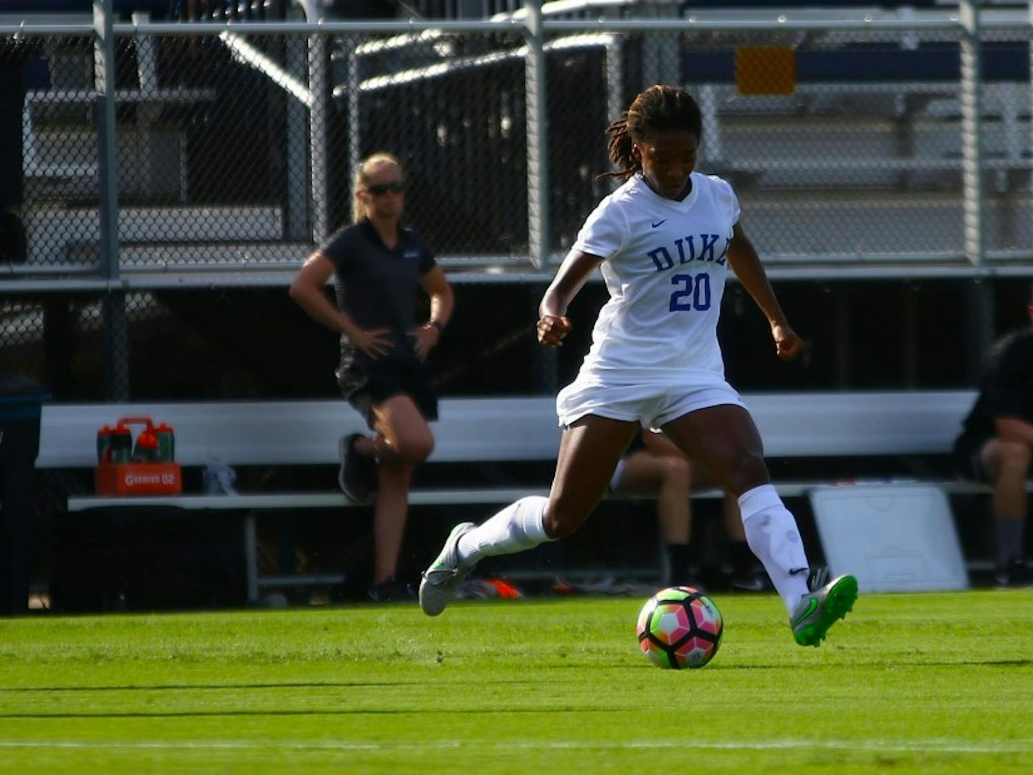 Redshirt senior Mia Gyau played 104 minutes Sunday despite coming into the 2020 campaign with three consecutive season-ending injuries under her belt.