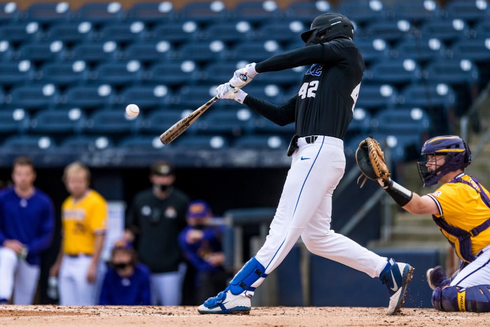 Graduate student Erikson Nichols notched two hits and two RBIs in the game.