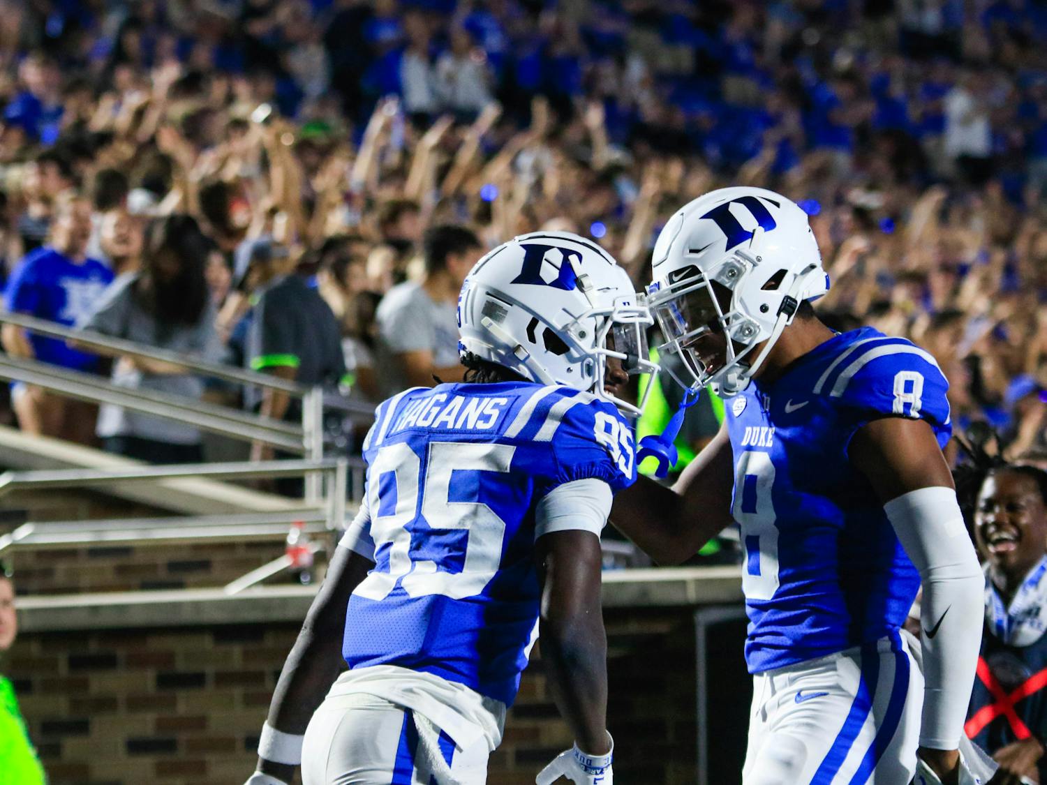 Moore hauled in six receptions for 77 yards in Duke's home-opener against Temple.