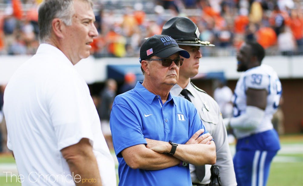 <p>David Cutcliffe and offensive coordinator Zac Roper made a perplexing decision to stop running the ball in the second half Saturday.</p>