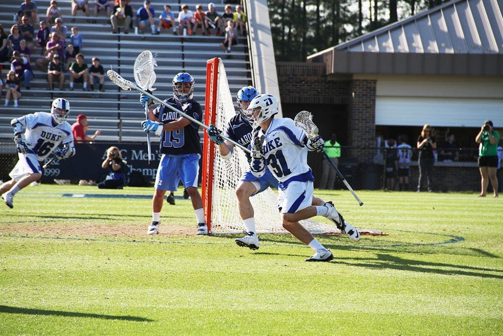Jordan Wolf led Duke with a combined 13 points over the weekend, including seven goals and six assists.