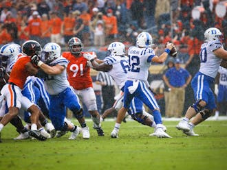 Quarterback Gunnar Holmberg has the opportunity to get Duke back on track with an upset win against Pittsburg.