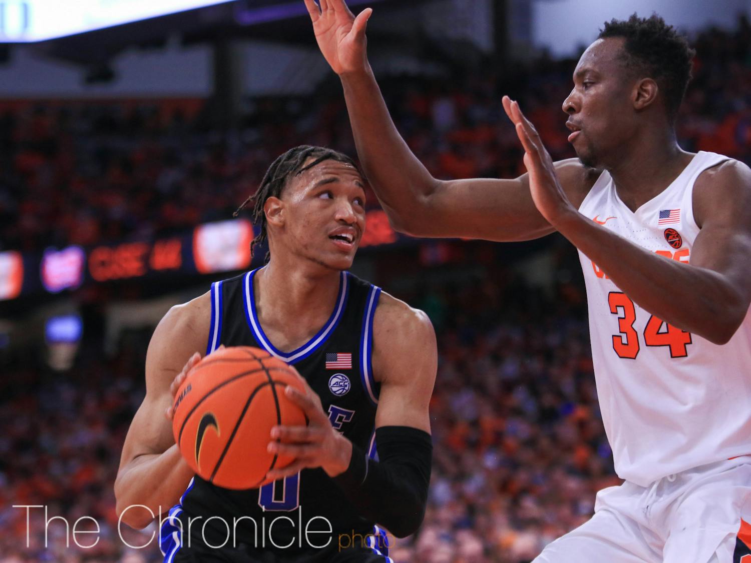The Duke Blue Devils are leaving Carrier Dome with a 97-72 win against Syracuse.&nbsp;