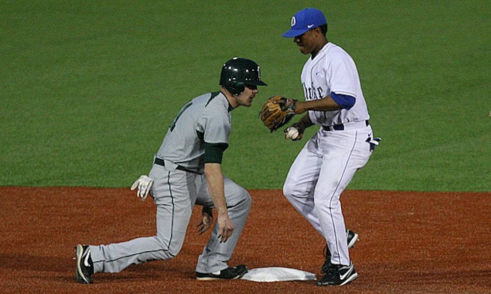 Ohio capitalized on several Duke mistakes in the top of the ninth inning to score three runs.