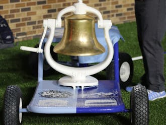 The Victory Bell will be at stake Saturday at Wallace Wade Stadium.