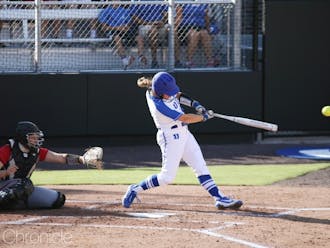 The Blue Devils split a doubleheader against Florida Atlantic on the first day of competitive action in program history.