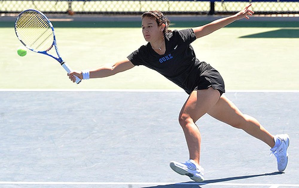Hanna Mar recorded a 6-4, 6-1 victory against Mississippi to seal the match for the Blue Devils.