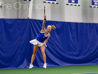 Sophomore Kaitlyn McCarthy was a perfect 14-0 in ACC play for the Blue Devils on Court 4 in the regular season.