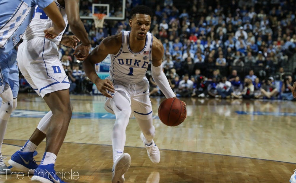 Trevon Duval drilled his first three triples of Thursday's game.