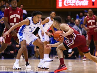 Tre Jones came back from injury against the Eagles, and distributed the ball well with 10 assists.