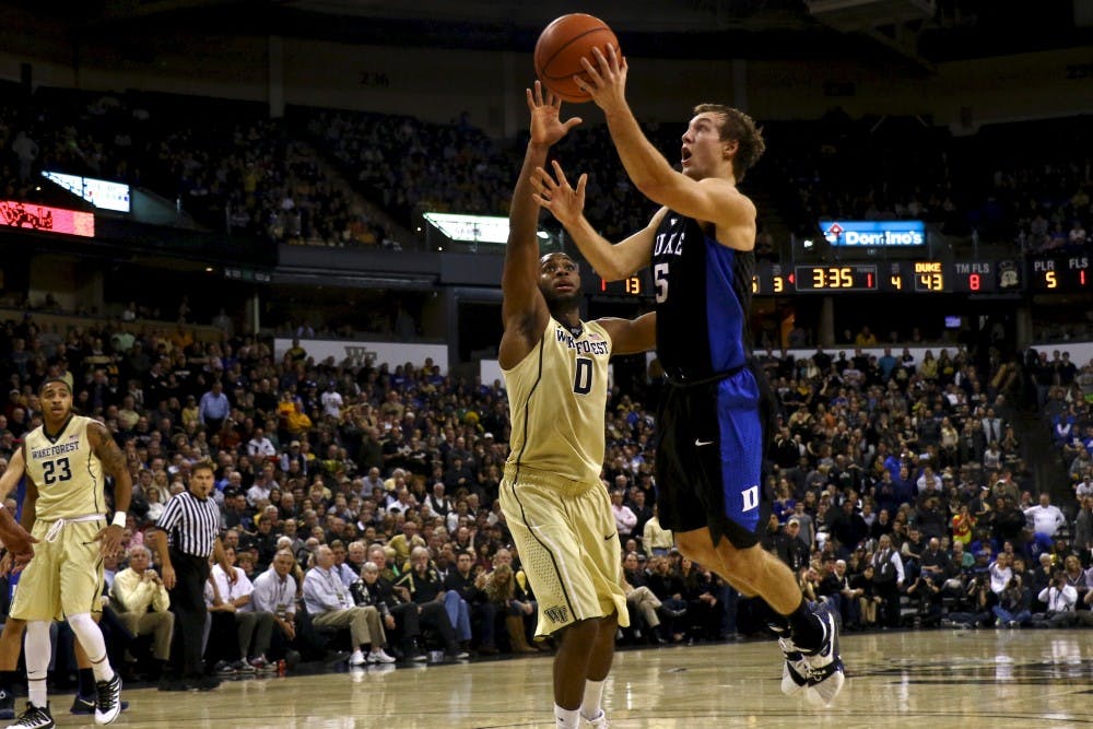 <p>Freshman Luke Kennard scored 15 second-half points, steadying the Blue Devils on the perimeter while Grayson Allen and Matt Jones dealt with foul trouble.</p>