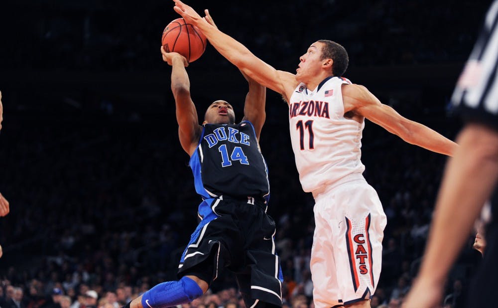 Sophomore Rasheed Sulaimon continued to struggle as Duke fell 72-66 to Arizona in the championship game of the NIT Season Tip-off.