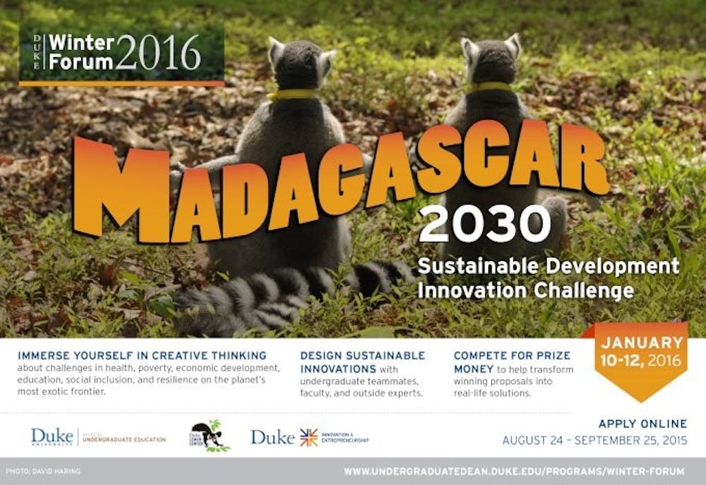 <p>Winter Forum 2016 will begin this weekend at the Fuqua School of Business and focus on sustainable living in Madagascar.</p>