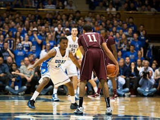 Tyler Thornton's defense helped the devils escape an overtime loss Saturday at Cameron Indoor Stadium against the Hokies.