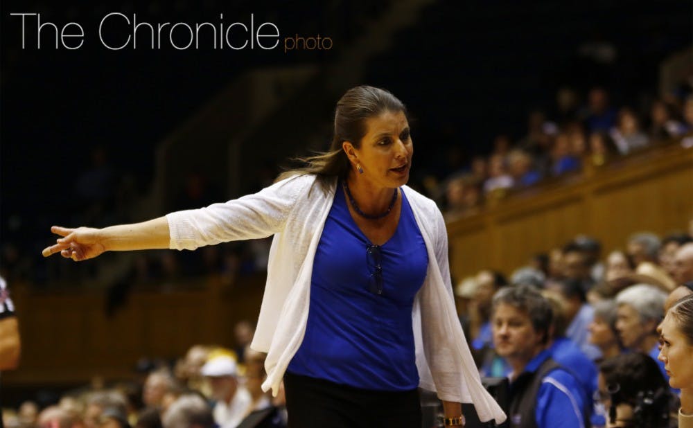 Head coach Joanne P. McCallie has had to watch numerous players go down with serious injuries this season.