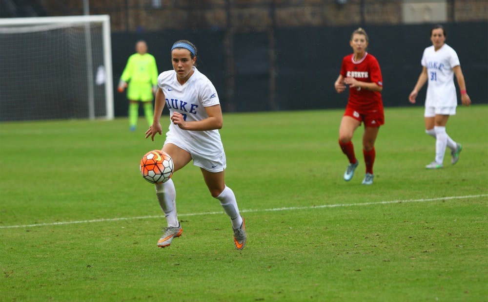 <p>Freshman Taylor Racioppi broke a long scoreless drought with a goal late in the first half Sunday, getting back on track right before the start of postseason play.</p>