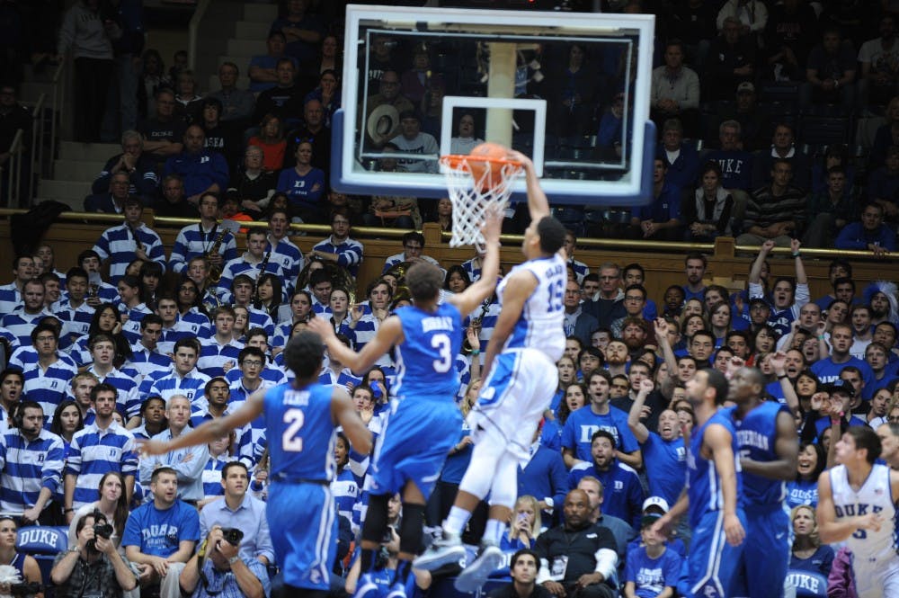 Freshman Jahlil Okafor and the Blue Devils jumped all over Presbyterian early Friday en route to a blowout win.