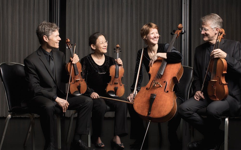 Cellist Caroline Stinson joined the Ciompi Quartet this year after Frederic Raimi retired. The group will have their first show in Baldwin Auditorium Sept. 29. 