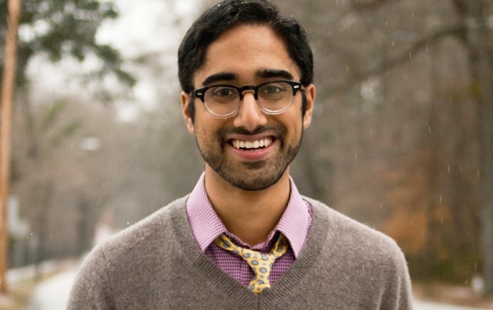 Senior Gurdane Bhutani points to his history of advocating policy at Duke in his Young Trustee campaign.