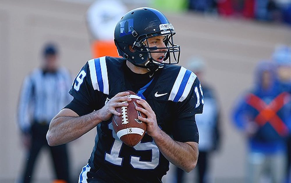 Duke's football team fell to Miami 52-45 in their regular season finale earlier today in Wallace Wade Stadium. Quarterback Sean Renfree threw for four touchdowns in the loss.