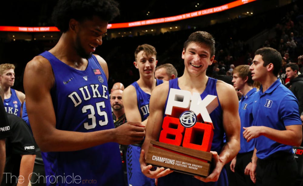 Grayson Allen will look to continue the momentum he built beyond the arc at the PK80 Invitational. 