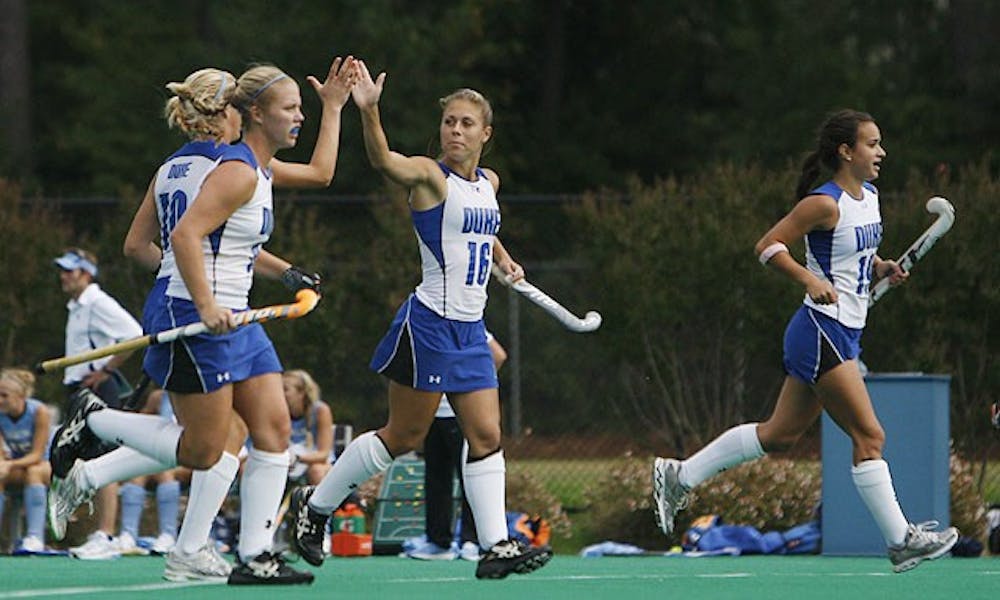 Junior Sarah Schoffstall and Duke look to avenge an overtime loss to Old Dominion Sunday in Norfolk, Va.
