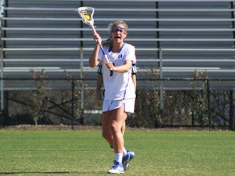 Senior Maddy Acton netted a hat trick Sunday as No. 12 Duke beat No. 16 Pennsylvania.