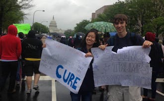 Students said they attended the march in D.C. this weekend because of their passion for science and research.