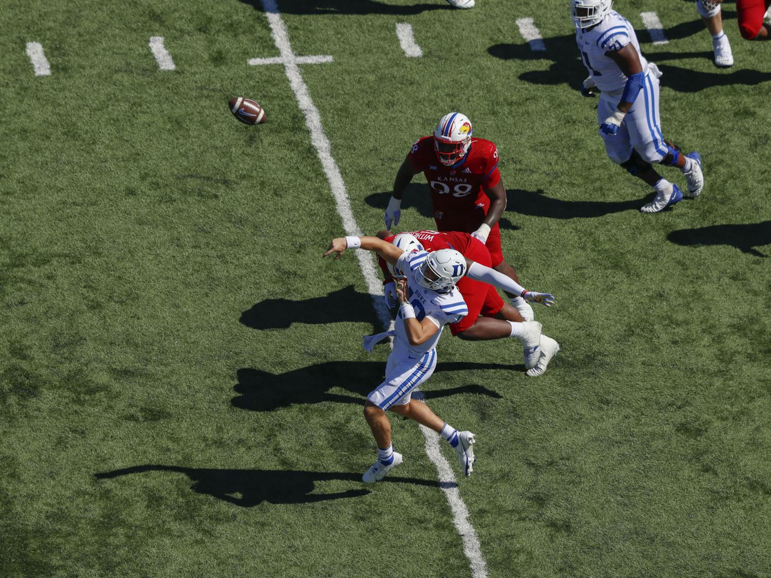 Sophomore quarterback Riley Leonard threw for 324 yards while avoiding any interceptions.