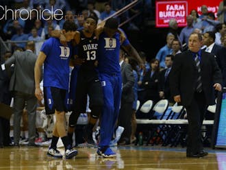 Junior Matt Jones suffered a left ankle injury with 7:43 left in the first half and did not return.