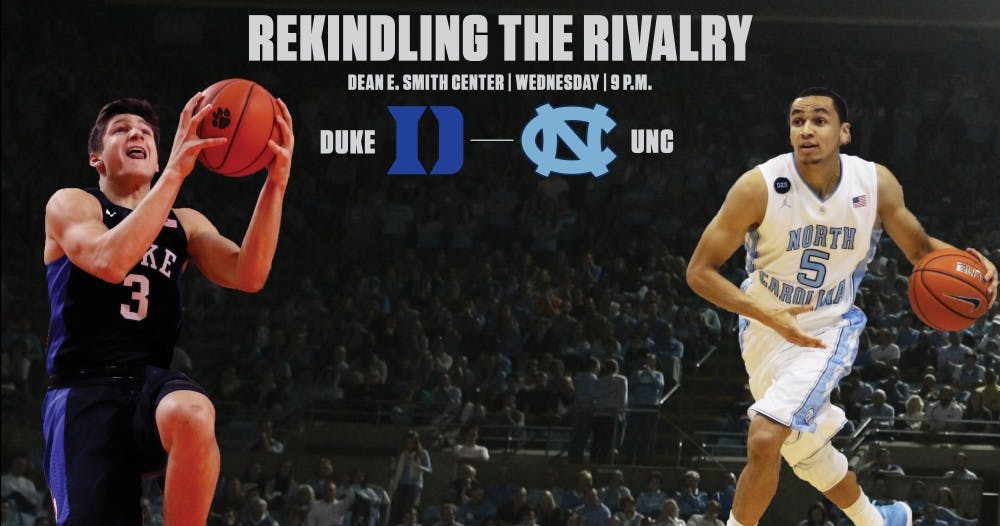 Duke&nbsp;and North Carolina resume their Tobacco Road rivalry Wednesday night when the No. 20 Blue Devils head to Chapel Hill to battle the No. 5 Tar Heels.