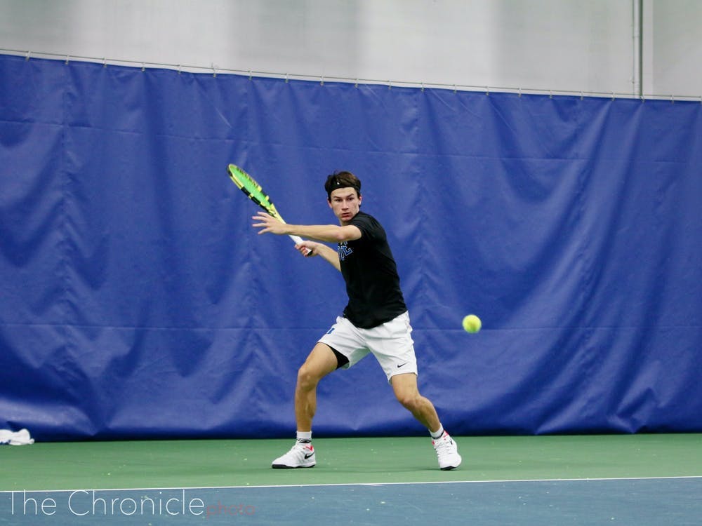 Duke men's tennis defeats Memphis before falling to Tennessee in second